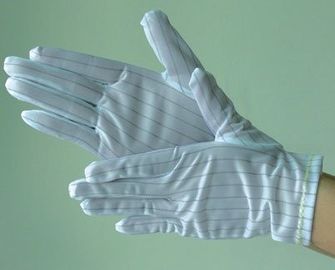 Перчатки перчаток Эсд потребляемых веществ 100% хлопок СМТ анти- статические для электроники